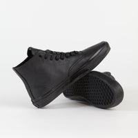 Vans Skate Authentic High Shoes - (Pearl Leather) Black thumbnail