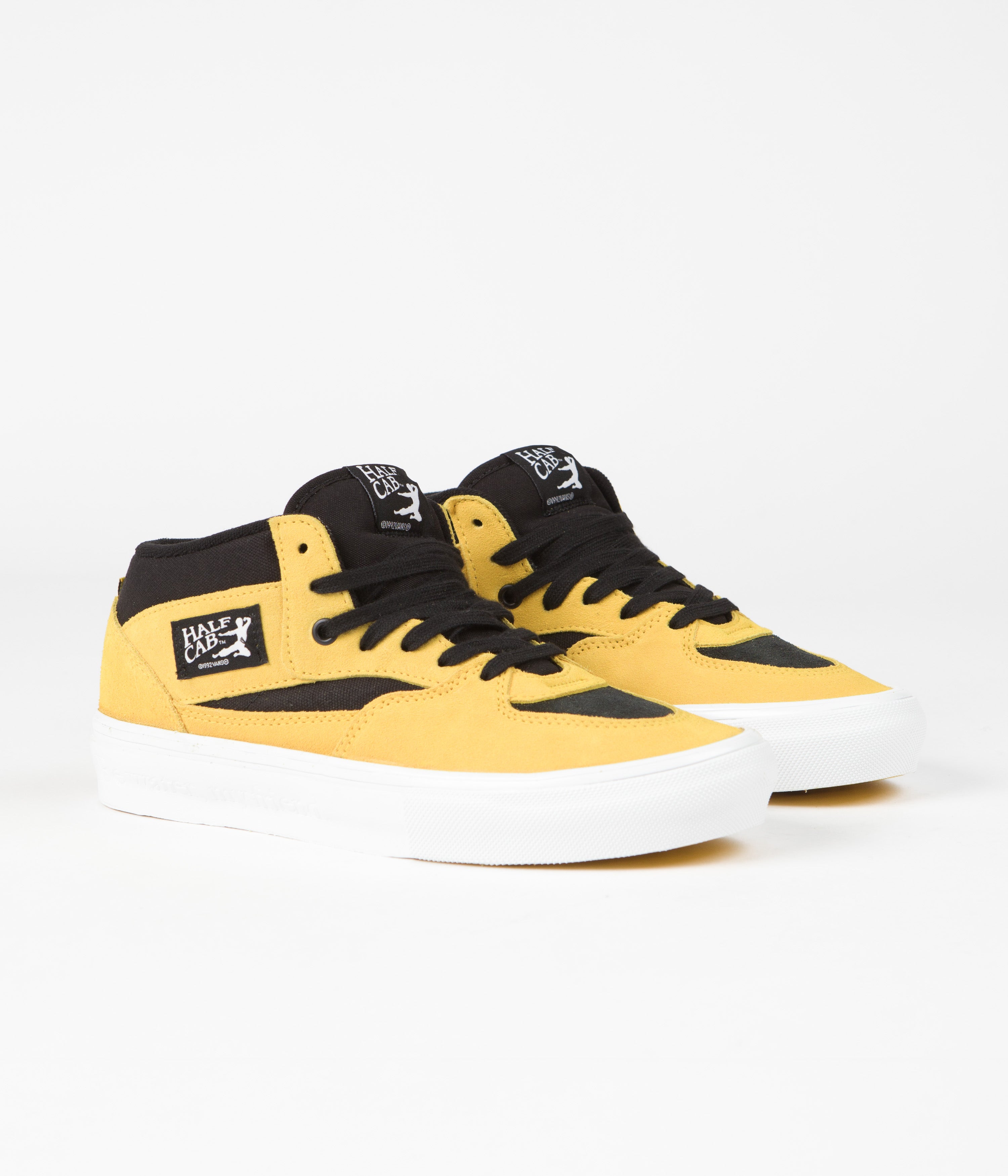 Vans Skate Half Cab Shoes (Bruce Lee) Black / Yellow Flatspot