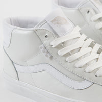 Vans Skate Mid Skool Shoes - (Pearl Leather) White thumbnail
