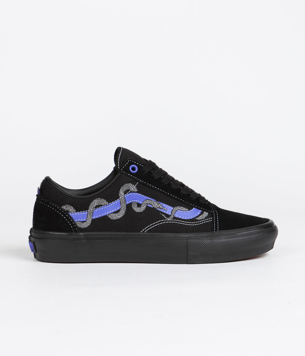 Vans Skate Old Skool Shoes (Breana Geering) Blue / Black Flatspot
