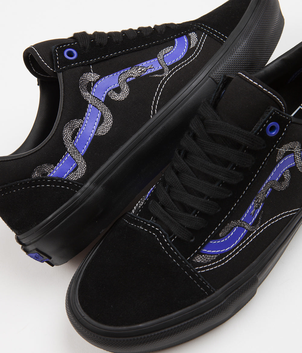 Vans Skate Old Skool Shoes (Breana Geering) Blue / Black Flatspot