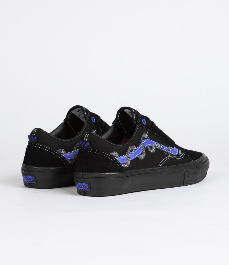 Vans Skate Old Skool Shoes (Breana Geering) Blue / Black Flatspot