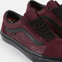 Vans Skate Old Skool Shoes - (Breana Geering) Port / Black thumbnail