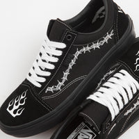 Vans Skate Old Skool Shoes - (Elijah Berle) Black / Black / White thumbnail
