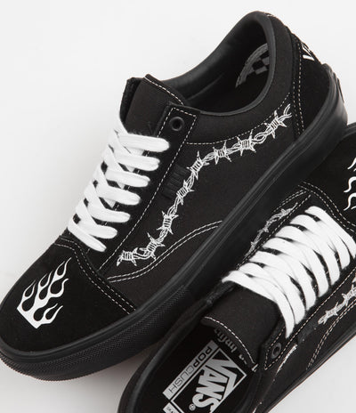 Vans Skate Old Skool Shoes - (Elijah Berle) Black / Black / White