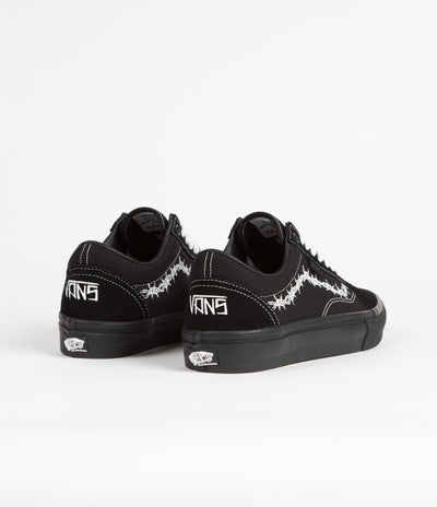 Vans Skate Old Skool Shoes - (Elijah Berle) Black / Black / White