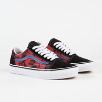 Vans Skate Old Skool Shoes - (Krooked By Natas For Ray) Red thumbnail