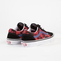 Vans Skate Old Skool Shoes - (Krooked By Natas For Ray) Red thumbnail