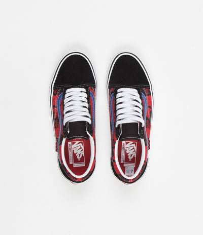 Vans Skate Old Skool Shoes - (Krooked By Natas For Ray) Red