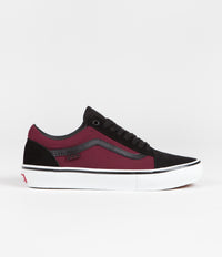 Vans Skate Old Skool Shoes in Port and Black