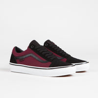 Vans Skate Old Skool Shoes in Port and Black thumbnail