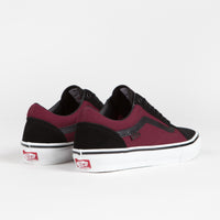 Vans Skate Old Skool Shoes in Port and Black thumbnail