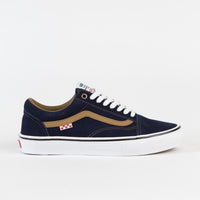 Vans Skate Old Skool Shoes - (Reynolds) Navy / Golden Brown thumbnail