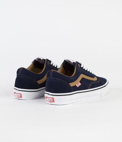 Vans Skate Old Skool Shoes - (Reynolds) Navy / Golden Brown