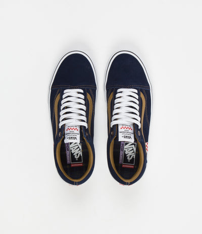 Vans Skate Old Skool Shoes - (Reynolds) Navy / Golden Brown