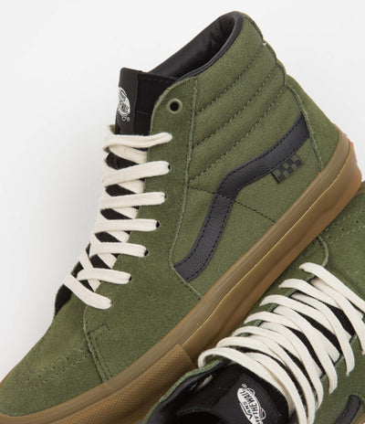 Vans Skate SK8-Hi Shoes - Green / Gum