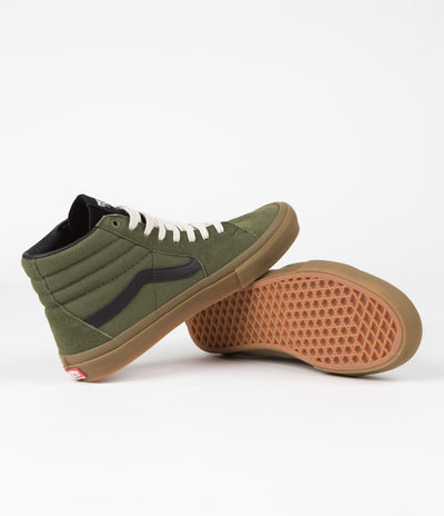 Vans Skate SK8-Hi Shoes - Green / Gum