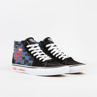 Vans Skate SK8-Hi Shoes - (Krooked By Natas For Ray) Blue thumbnail