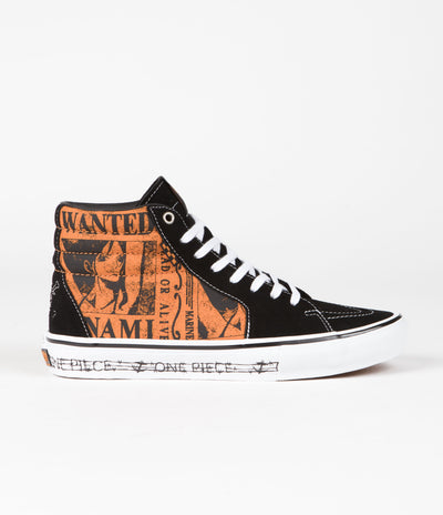 Vans Skate SK8-Hi Shoes - (One Piece Wanted Nami) Orange