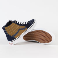 Vans Skate SK8-Hi Shoes - (Reynolds) Navy / Golden Brown thumbnail