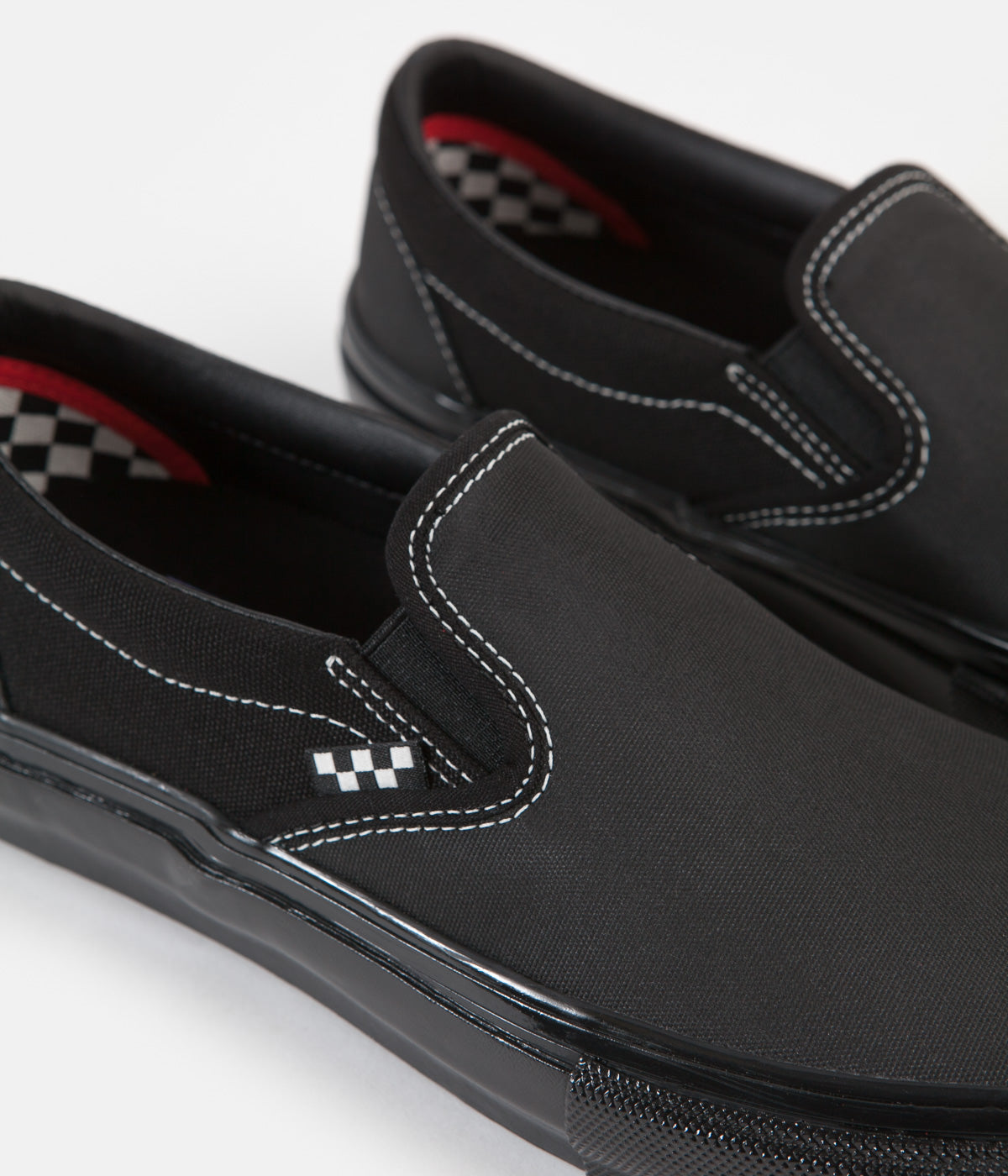 Vans Skate Slip On Shoes TecTuff Black Flatspot
