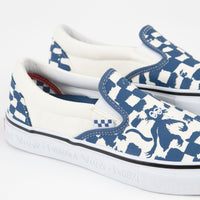 Vans Skate Slip-On VCU Shoes - (Krooked By Natas For Ray) Blue thumbnail
