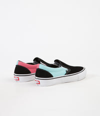 Vans Slip On Pro Asymmetry Shoes Black Blue Rose Flatspot