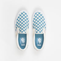 Vans Slip On Pro Checkerboard Shoes - Adriatic Blue / White thumbnail
