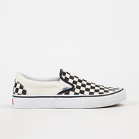 Vans Slip On Pro Checkerboard Shoes - Black / White thumbnail