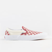 Vans Slip-On Pro Shoes - (Checkerboard) Mineral Red thumbnail