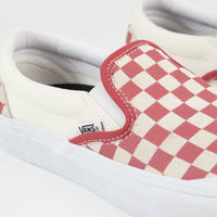Vans Slip-On Pro Shoes - (Checkerboard) Mineral Red thumbnail