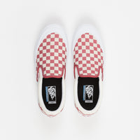 Vans Slip-On Pro Shoes - (Checkerboard) Mineral Red thumbnail