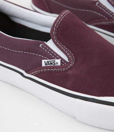 Vans Slip On Pro Shoes - Raisin / White