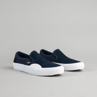 Vans Slip On Pro Shoes - (Rubber) Dress Blues / White thumbnail