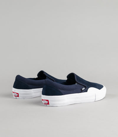 Vans Slip On Pro Shoes - (Rubber) Dress Blues / White