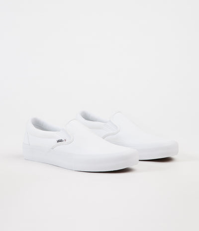 Vans Slip On Pro Shoes - White / White