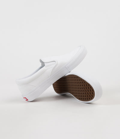 Vans Slip On Pro Shoes - White / White