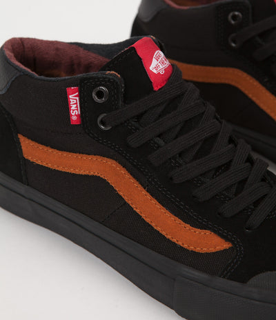 Vans Style 112 Mid Pro Dakota Roche Shoes - Black / Glazed Ginger