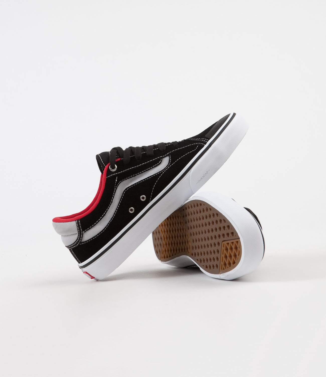 Vans TNT Advanced Prototype Shoes Black White Red Flatspot