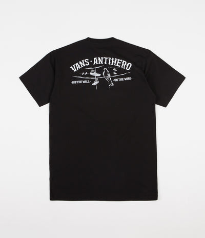 Vans x Anti Hero On The Wire T-Shirt - Black
