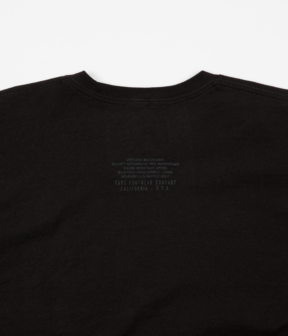 Vans x Defcon T Shirt Black MultiCam Flatspot