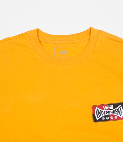 Vans x Independent Checkerboard Long Sleeve T-Shirt - Sunflower
