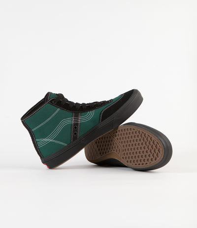 Vans x Quasi Crockett High Pro Shoes - Antique Green / Black
