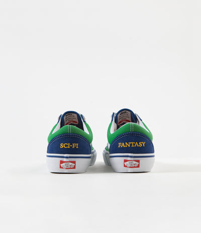 Vans x Sci-Fi Fantasy Old Skool Pro Shoes - True Blue / Green