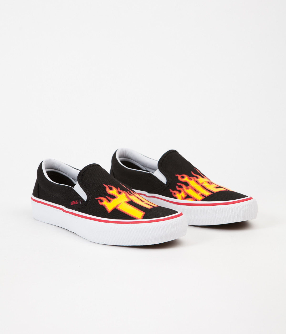 Vans x Thrasher Slip On Pro Shoes - Black | Flatspot