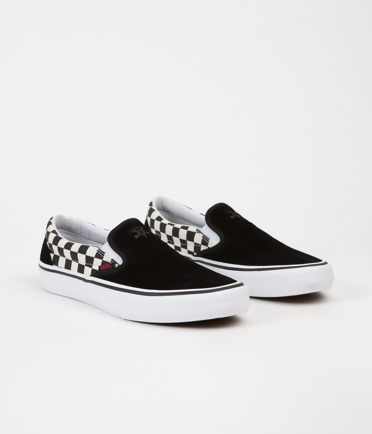 Vans x Thrasher Slip On Pro Shoes - Black / Checkerboard | Flatspot