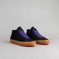 Converse One Star Pro Leather Mid Shoes - Black / Gum / Grape thumbnail
