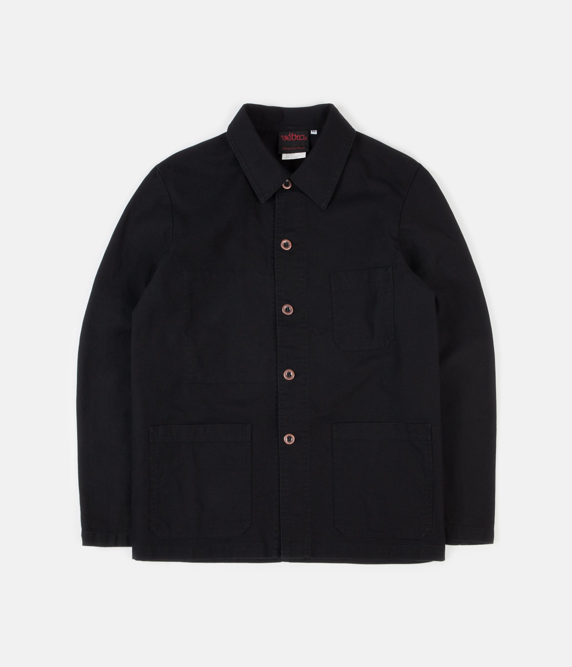 Vetra 5C Short Twill Workwear Jacket - Black | Flatspot
