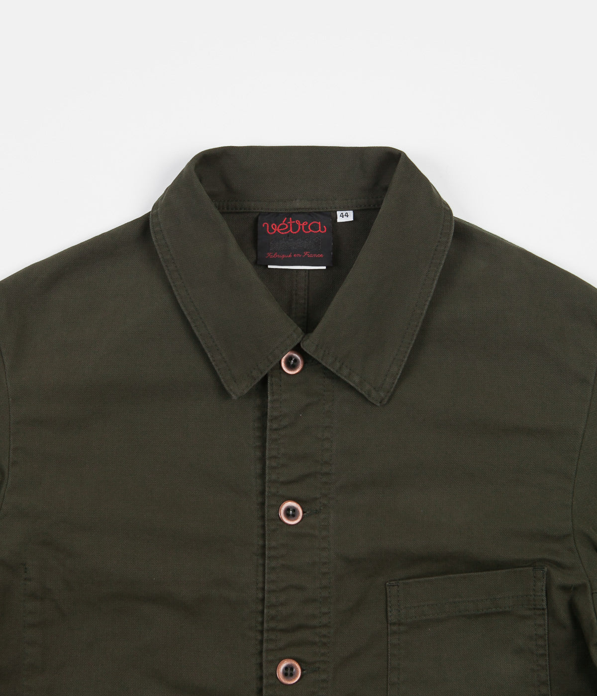 Vetra 5C Short Twill Workwear Jacket - Dark Khaki | Flatspot