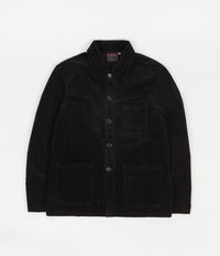 Vetra No.5 Corduroy Workwear Jacket - Overdyed Black